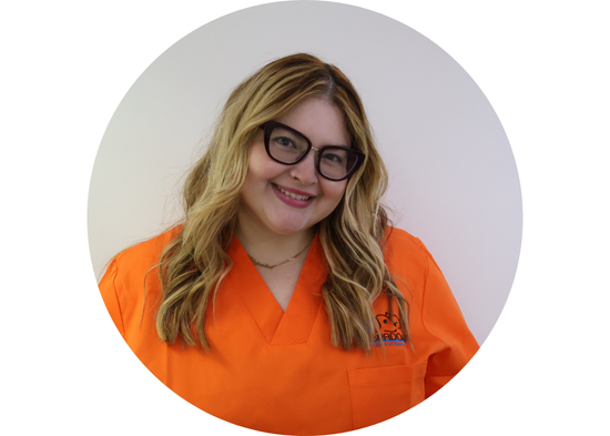Alejandra García de nuestro equipo veterinario