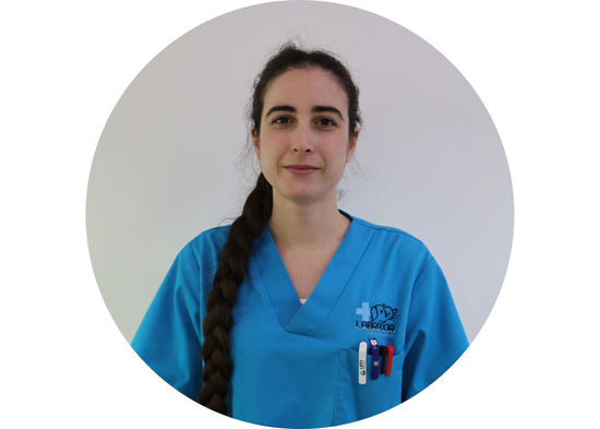 Elena Vicente de nuestro equipo veterinario